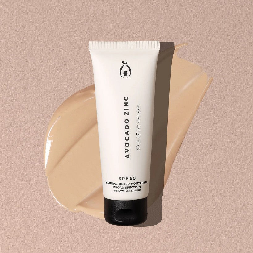 Avocado Zinc - SPF 50 - Natural Tinted Moisturiser - 50ml