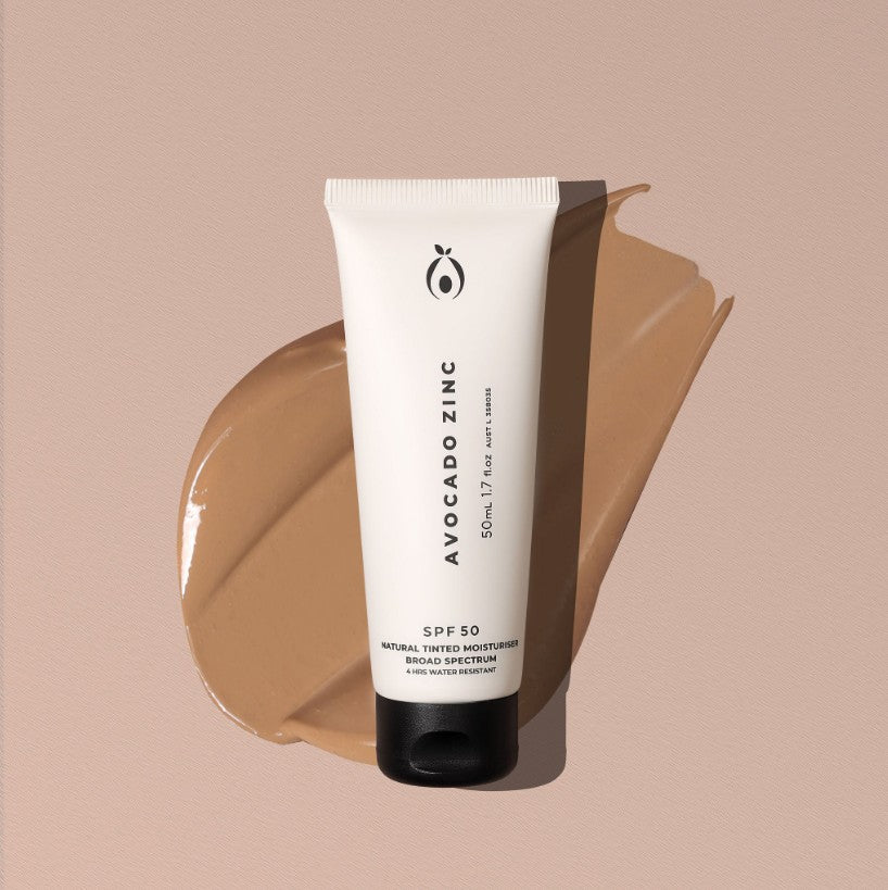 Avocado Zinc - SPF 50 - Natural Tinted Moisturiser - 50ml